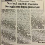 Articolo sulla promozione del 1987 di Scarinci