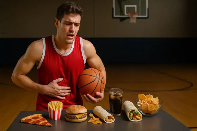 Quali sono gli alimenti da evitare prima di una gara di basket? Gli effetti sulla prestazione