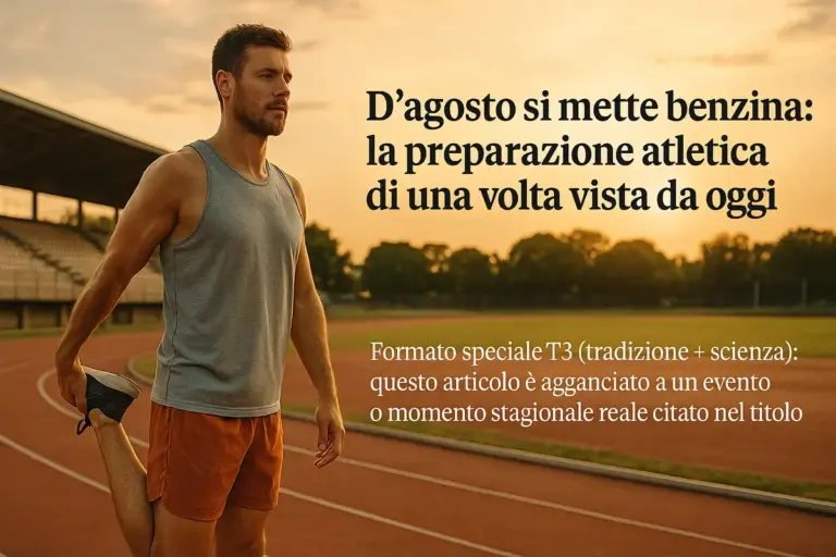 “D’agosto si mette benzina”: la preparazione atletica di una volta vista da oggi