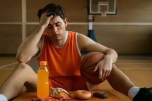 Zuccheri semplici prima della partita di basket: l’errore che blocca la lucidità