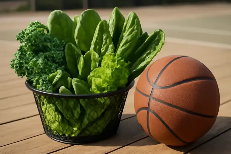 Verdure a foglia verde nel basket: il nutriente che accelera la ripresa