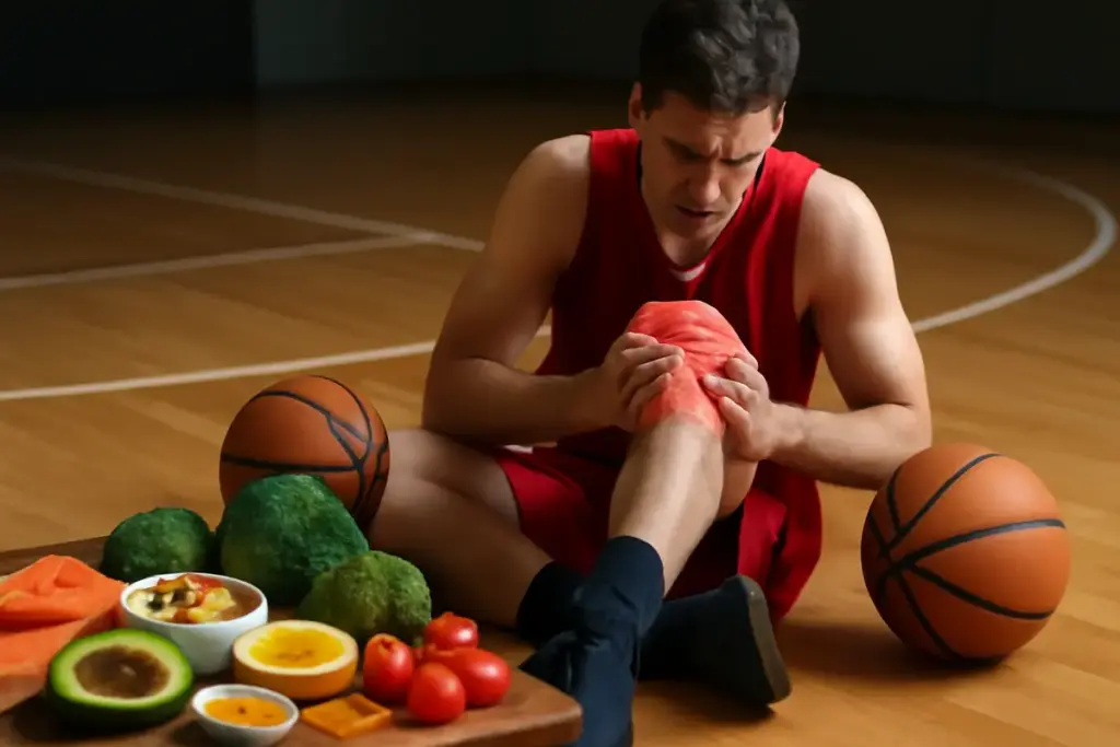 Alimenti antinfiammatori e microlesioni nel basket: come ridurle con la dieta
