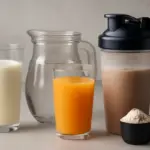 Latte, acqua o succo di frutta per lo shake proteico: la base che cambia tutto