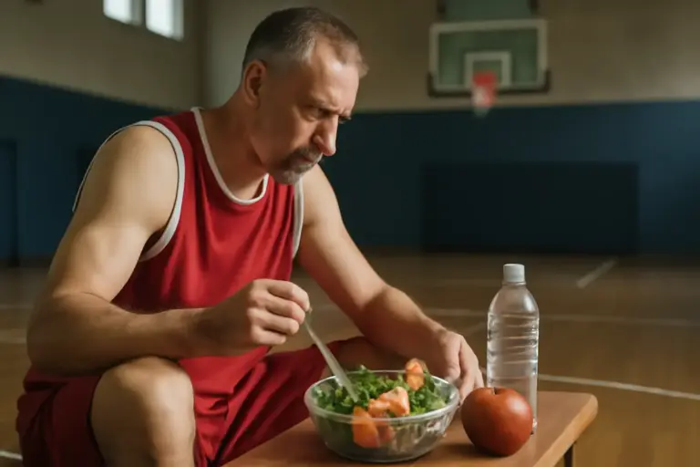 Dieta del cestista senior: adattare i pasti oltre i 40 anni in campo