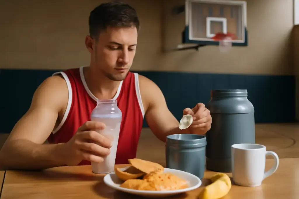 Proteine in polvere a colazione nel basket: l’abbinamento che pochi considerano