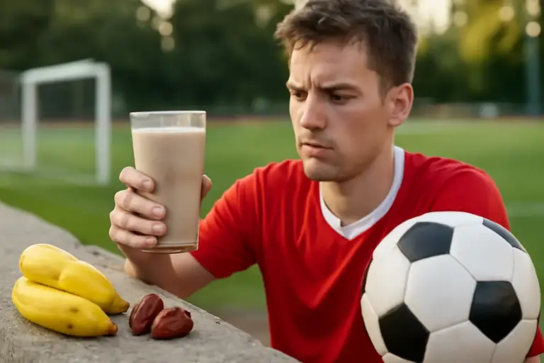 Banana o datteri nello shake dopo la partita: la scelta che evita il crollo energetico