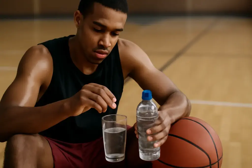 Sale e acqua dopo il basket: la combinazione che accelera davvero l’assorbimento