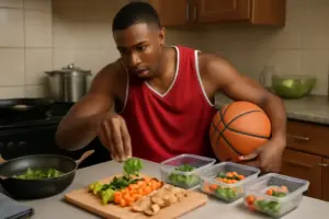 Meal prep serale per cestisti: l’ordine di cottura che salva i nutrienti