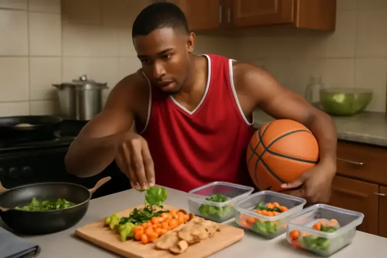 Meal prep serale per cestisti: l’ordine di cottura che salva i nutrienti